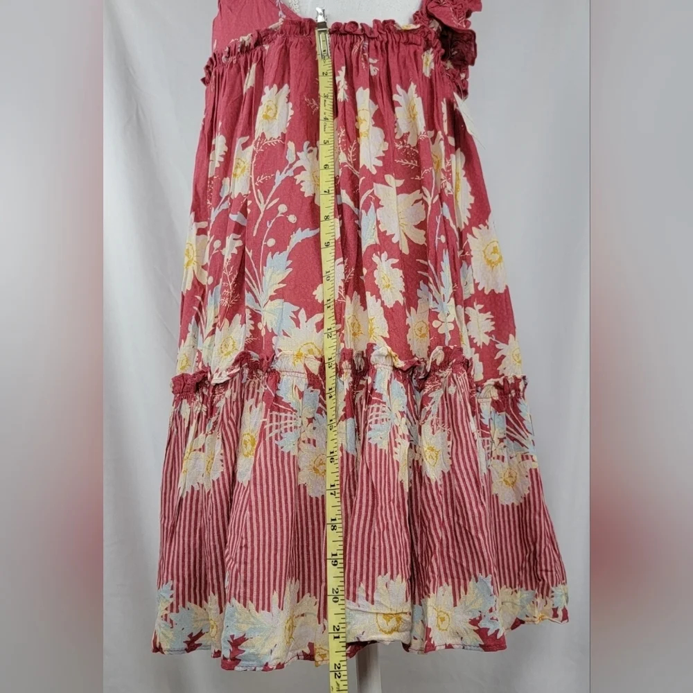 Free People Pink Floral Ruffle Sundress - Picture 7 of 11